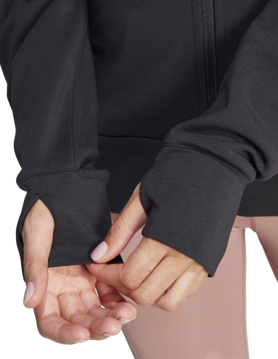 Sudadera Adidas Optime con capucha y bolsa para mujer