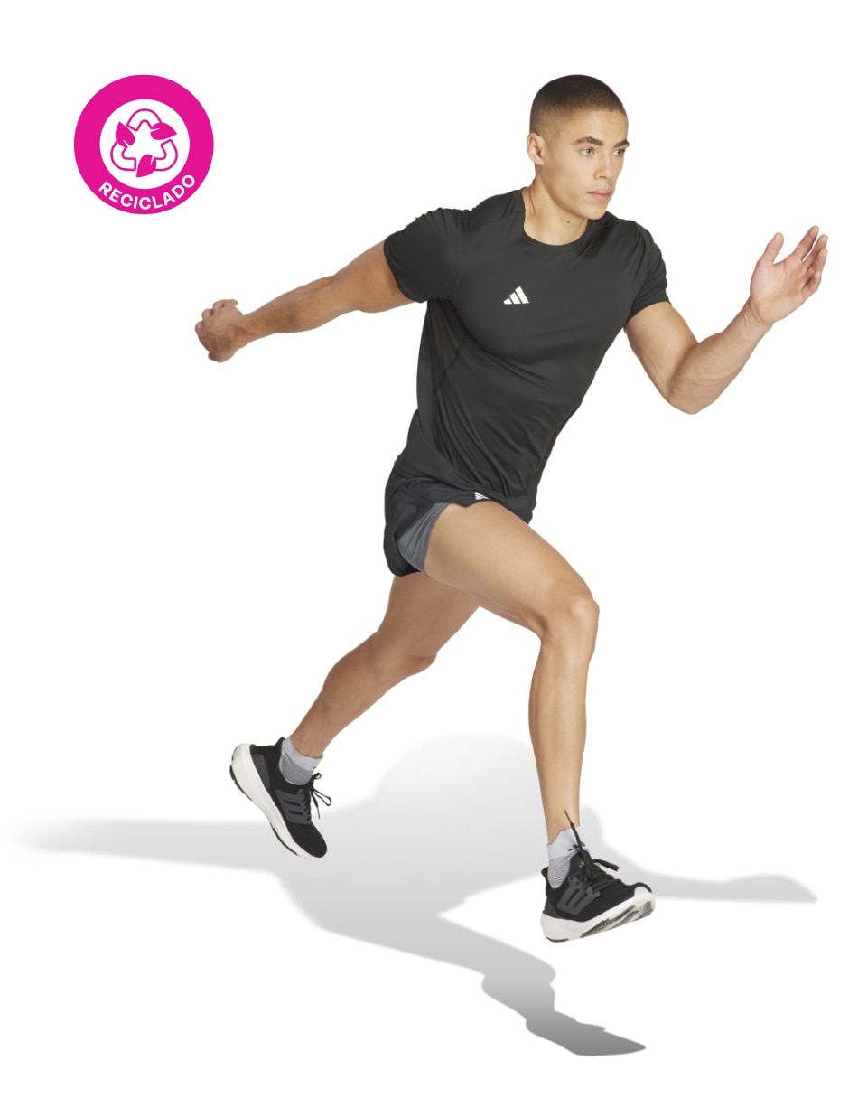 Playera deportiva para correr Adidas para hombre