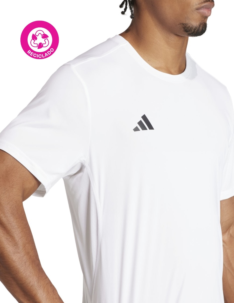 Playera deportiva para correr Adidas de hombre