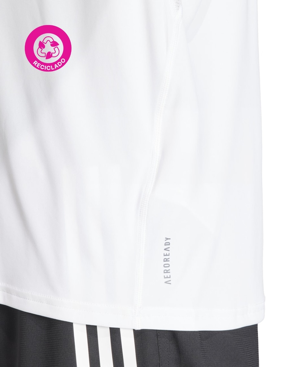 Playera deportiva para correr Adidas de hombre