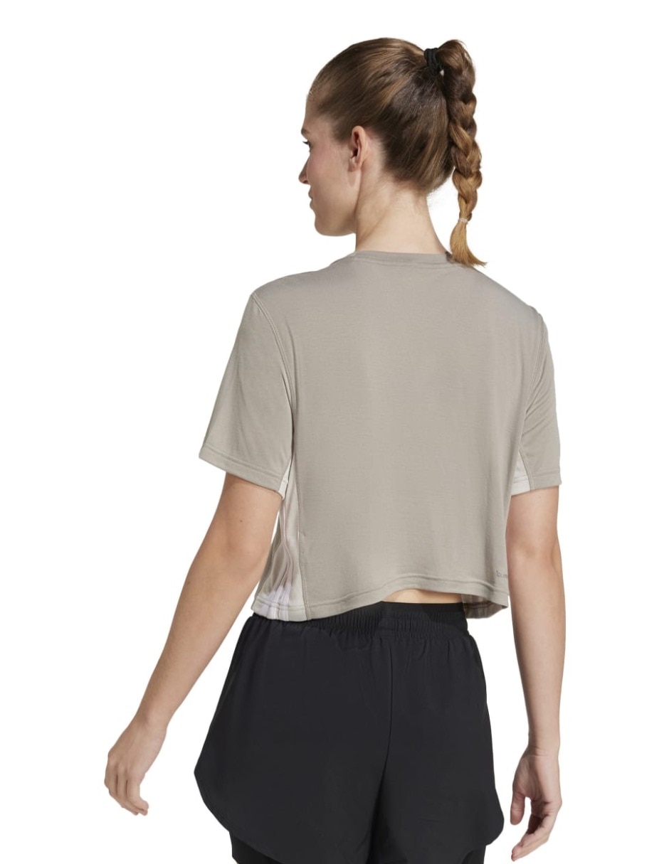 Playera deportiva para entrenamiento Adidas Optime de mujer