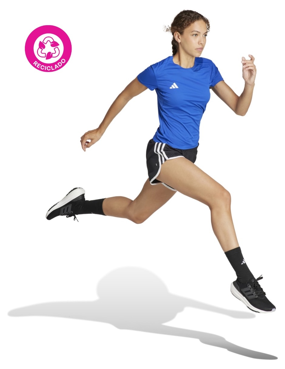 Playera deportiva para correr Adidas de mujer