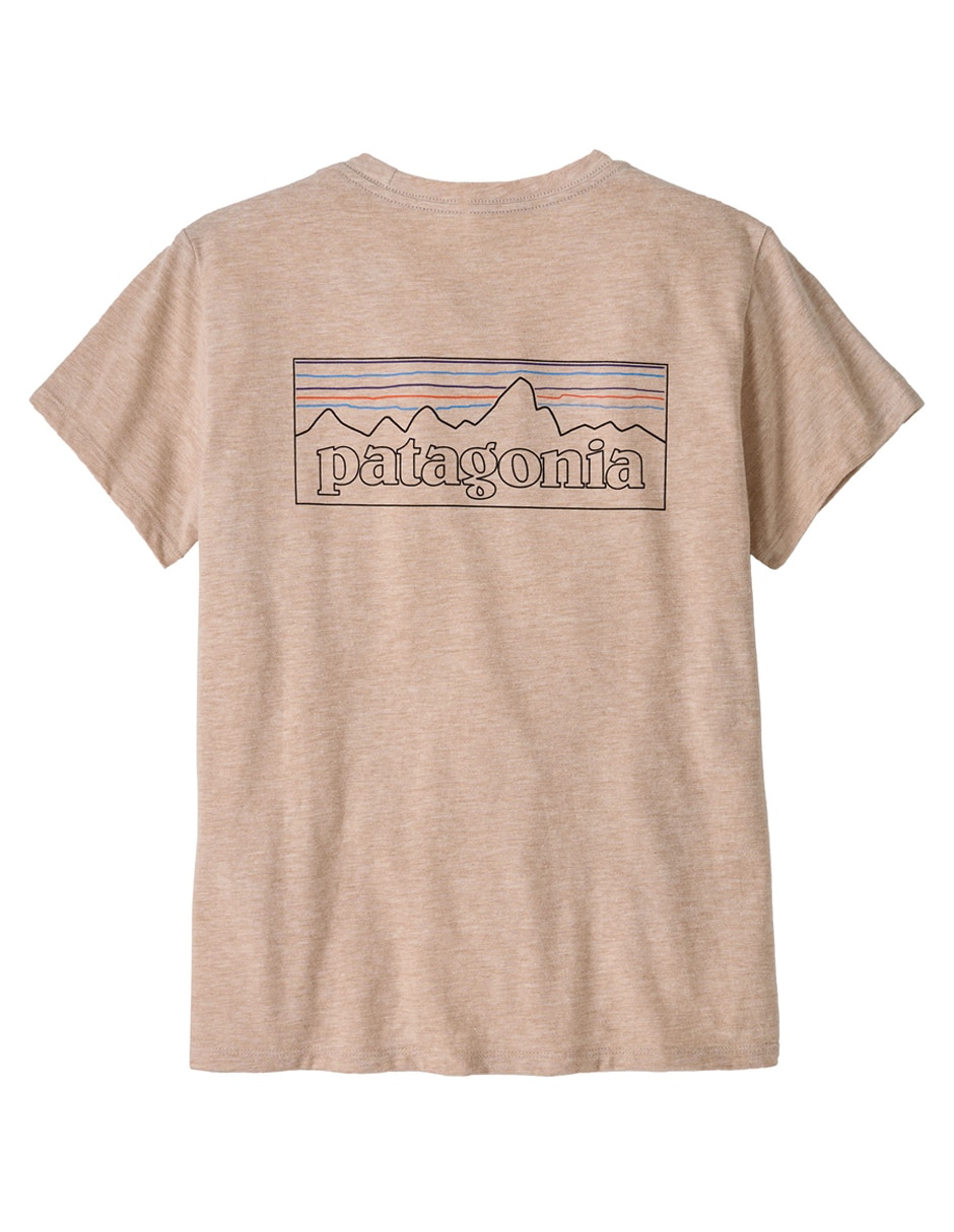 Playera deportiva outdoor Patagonia P-6 Logo Responsibili-Tee de mujer