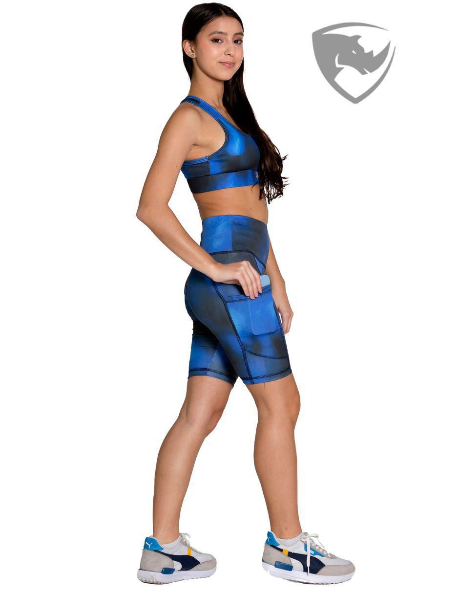 Short con bolsa para entrenamiento mujer