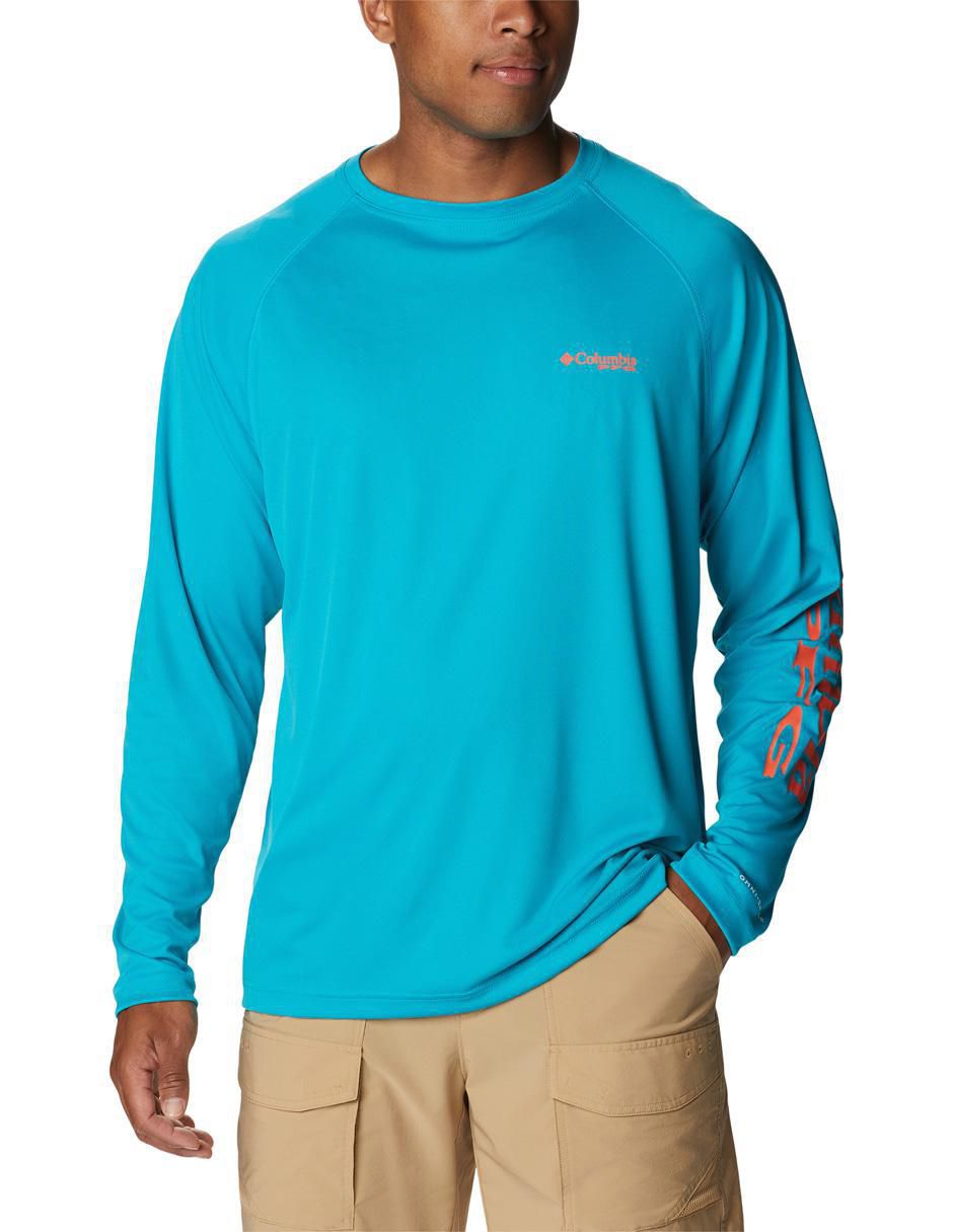 Playera deportiva para pesca de hombre