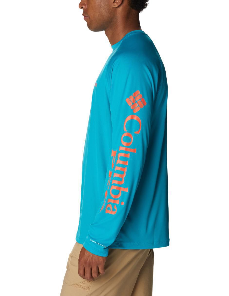 Playera deportiva para pesca de hombre
