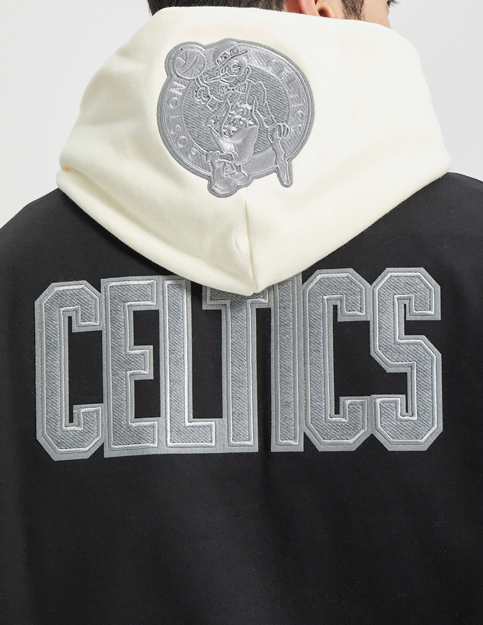 Chamarra con capucha y bolsa Boston Celtics para hombre 2