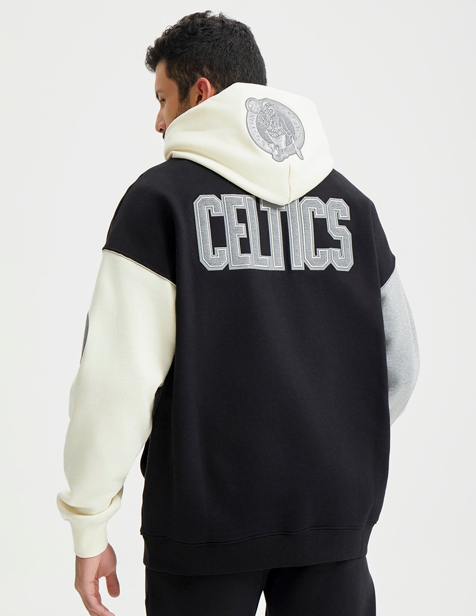 Chamarra con capucha y bolsa Boston Celtics para hombre 8