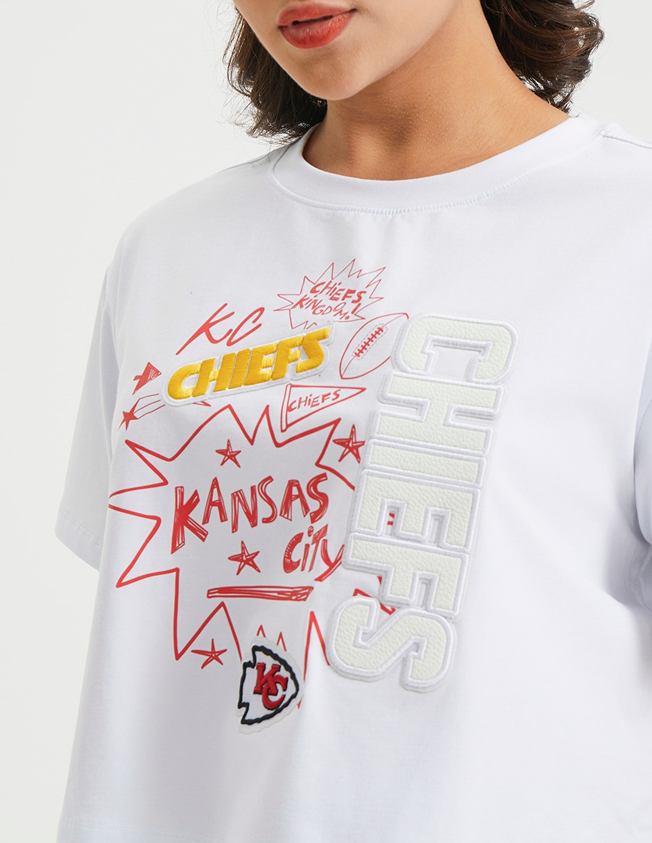Playera deportiva para fútbol americano Kansas City Chiefs para mujer 3