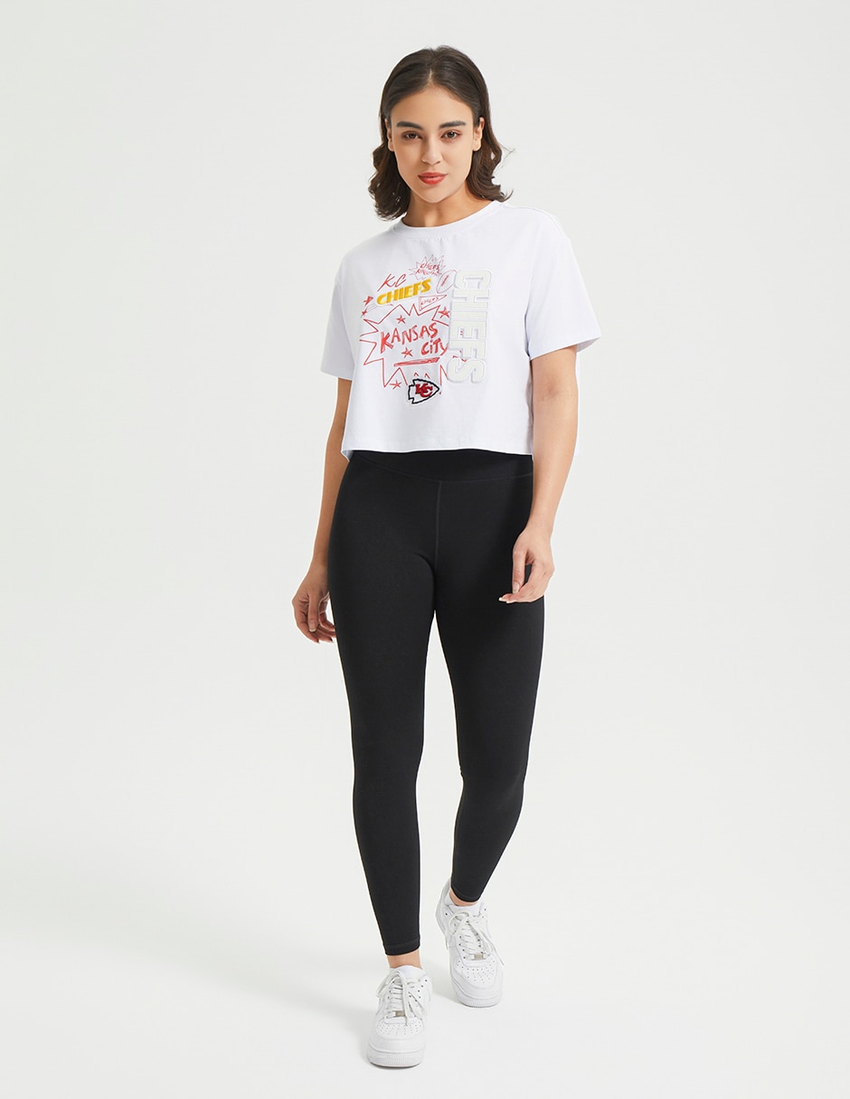 Playera deportiva para fútbol americano Kansas City Chiefs para mujer 4