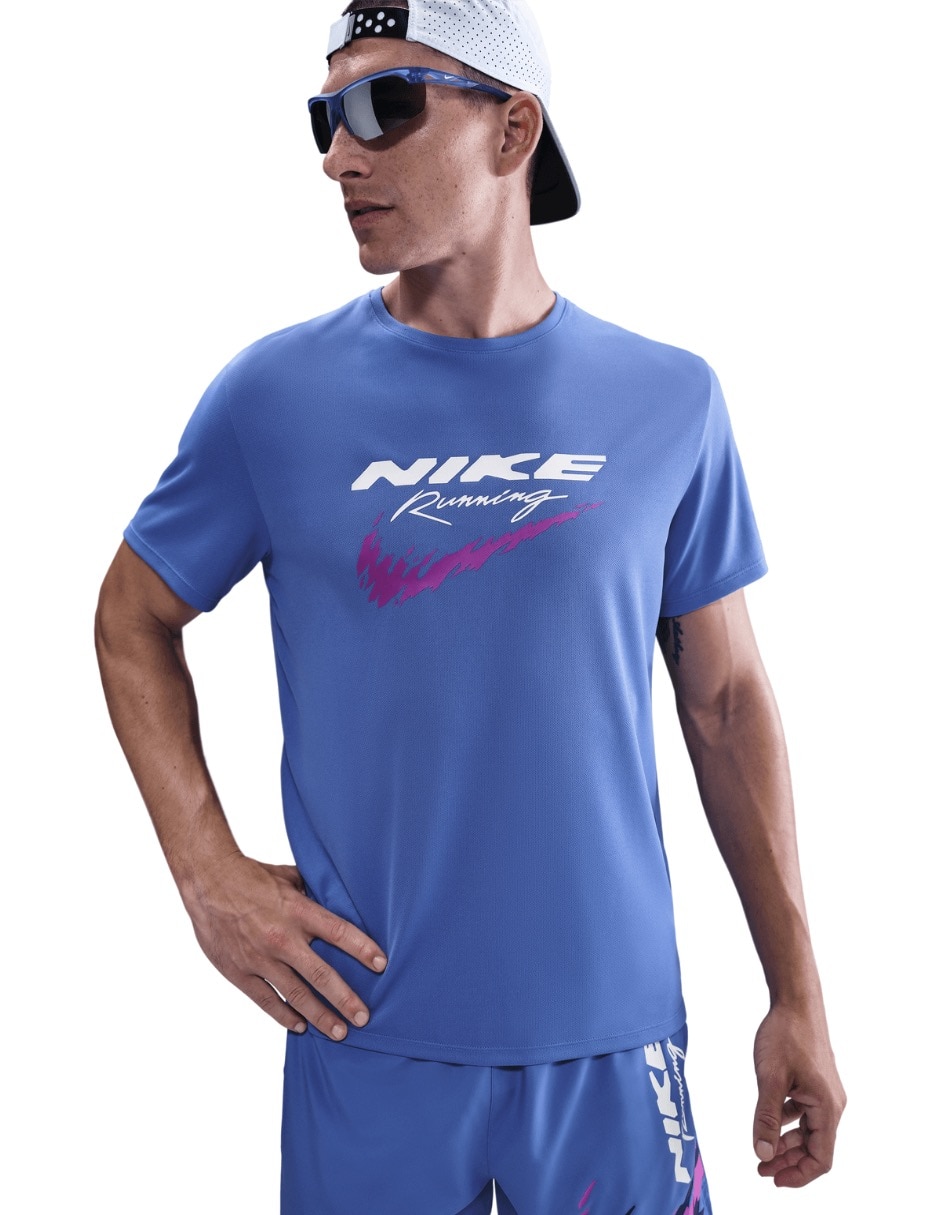 Playera deportiva para correr Nike Enrgy Miler Ss de hombre