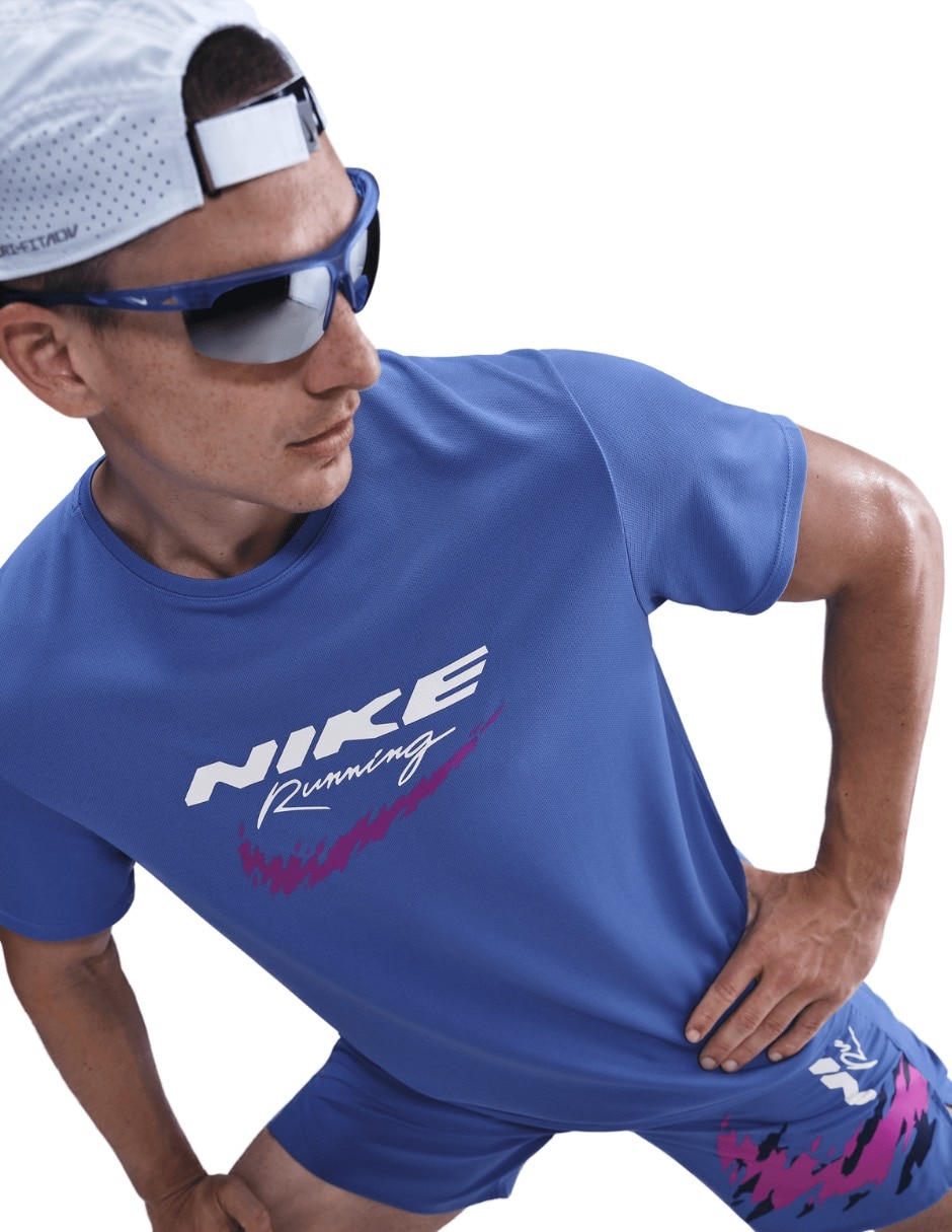 Playera deportiva para correr Nike Enrgy Miler Ss de hombre