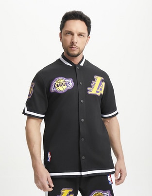 Playera deportiva para béisbol Los Angeles Lakers de hombre Playera deportiva para béisbol Los Angeles Lakers de hombre