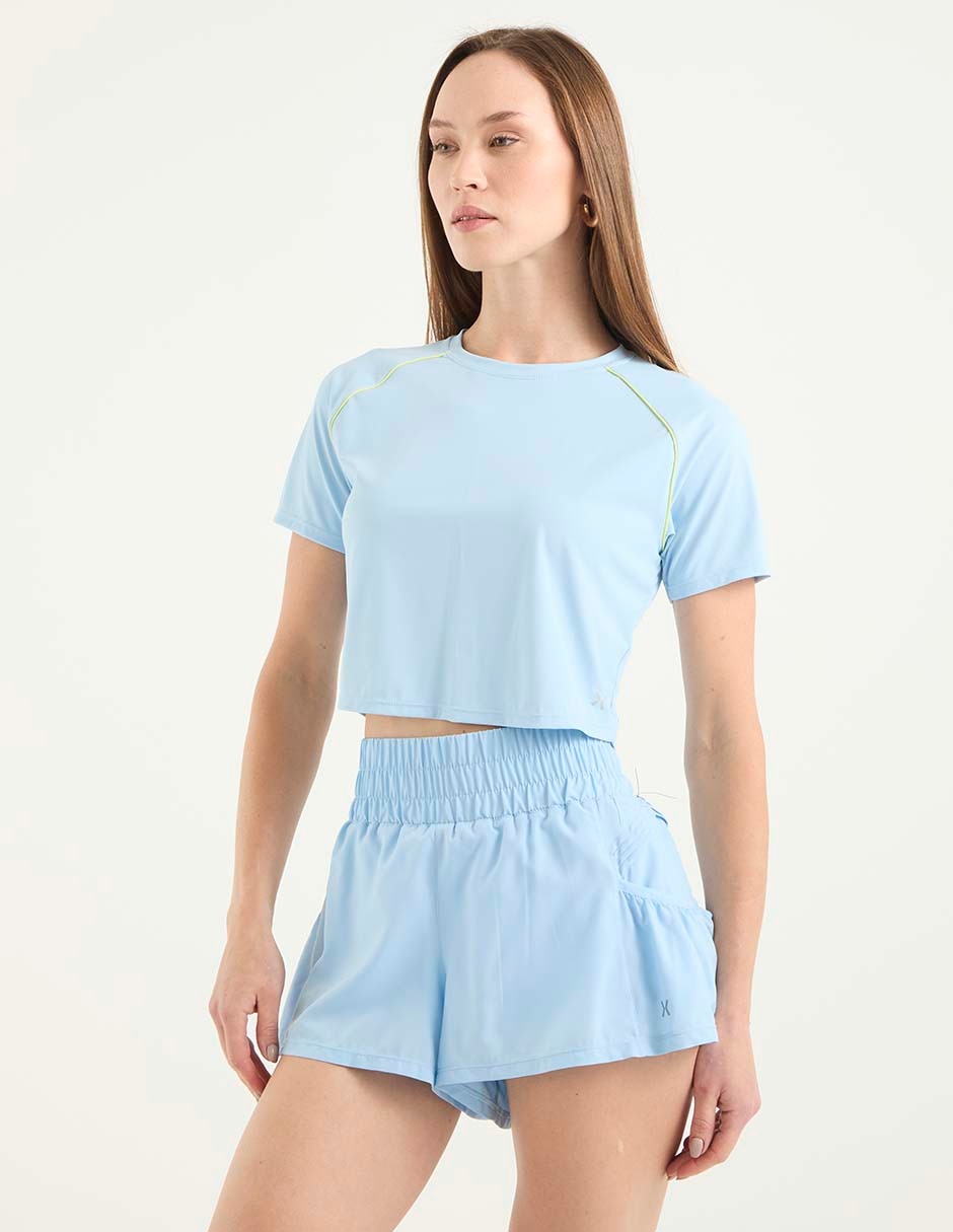 Short con bolsillos X10 para correr mujer