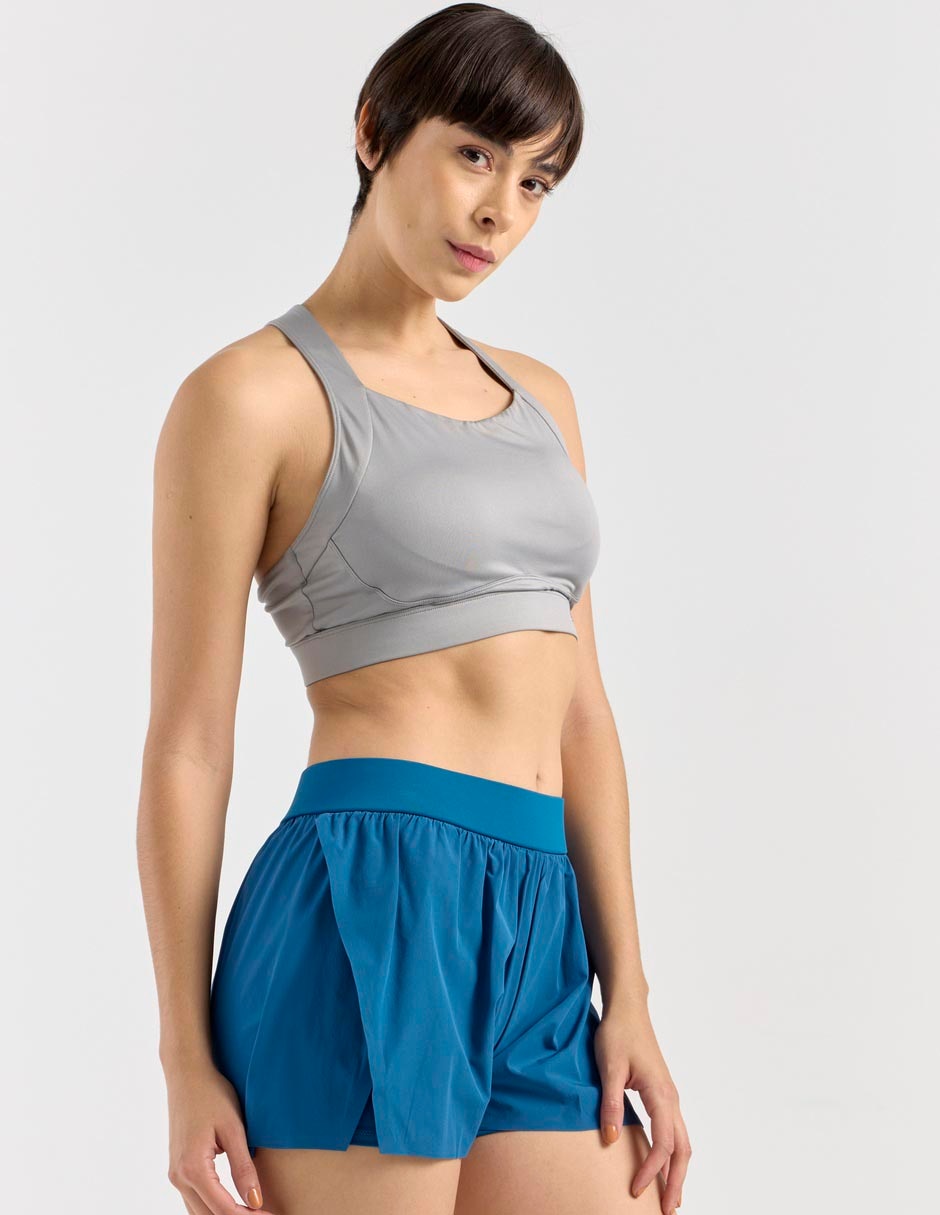 Short con abertura para correr mujer
