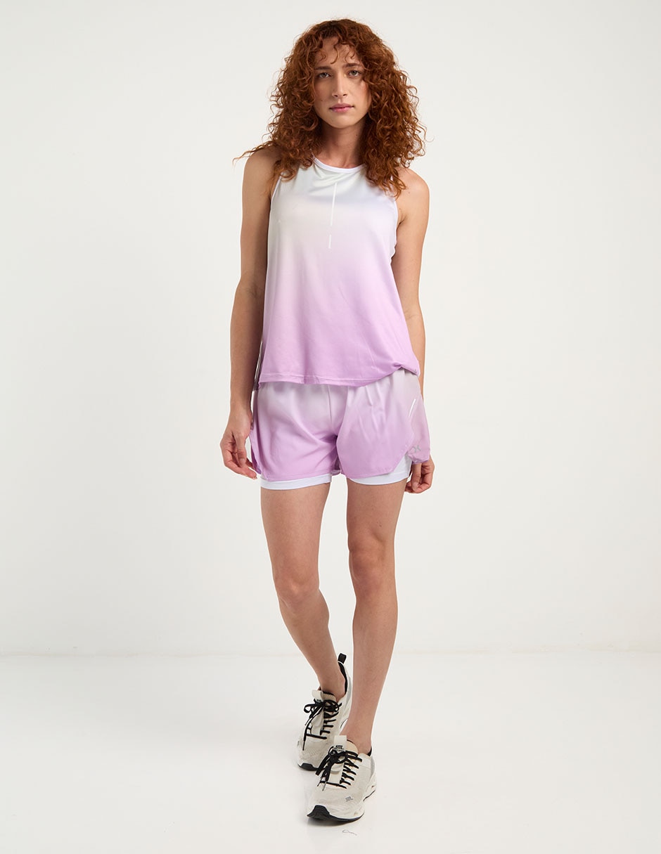 Short con malla X10 para correr mujer