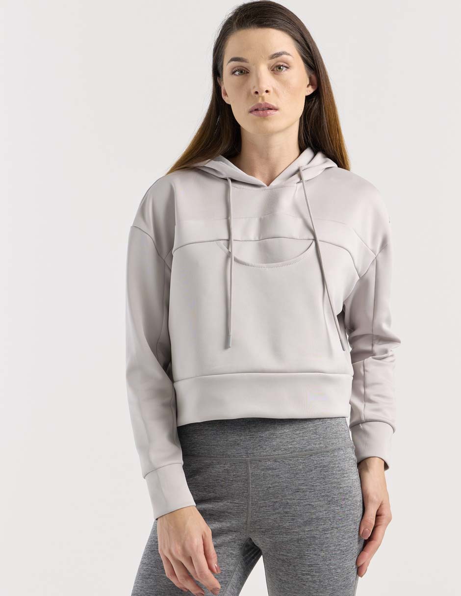 Sudadera X10 con capucha y bolsa para mujer