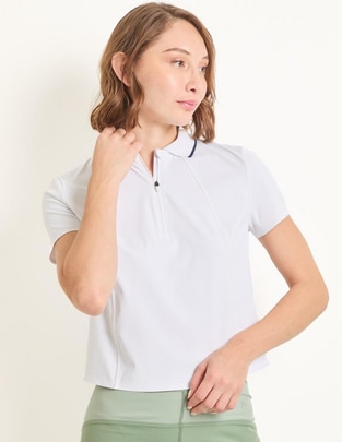 Playera tipo polo para mujer
