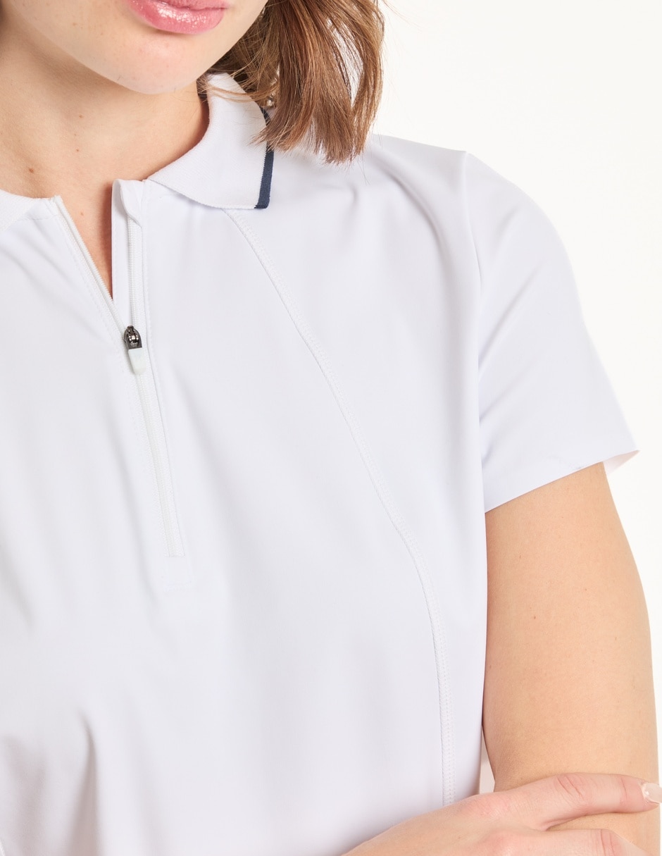 Playera tipo polo para mujer