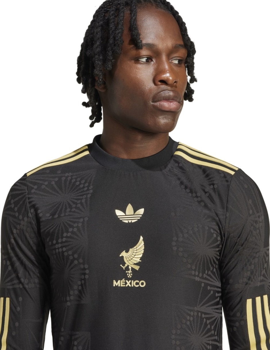 Jersey de la Selección Nacional de México Tercer equipo Authentic Adidas para hombre manga larga