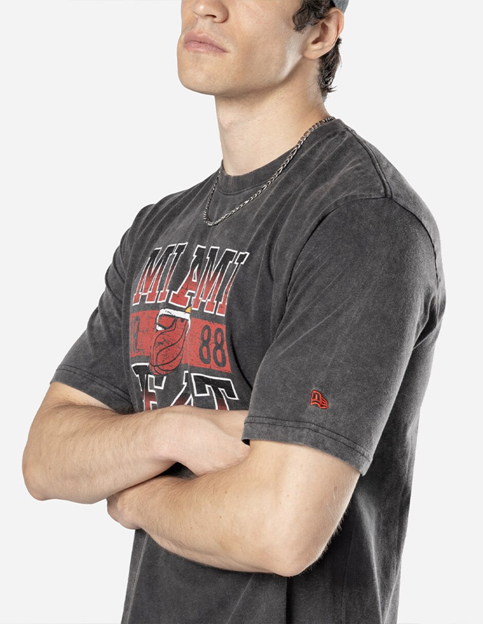 Playera deportiva para básquetbol Miami Heats de adulto 2