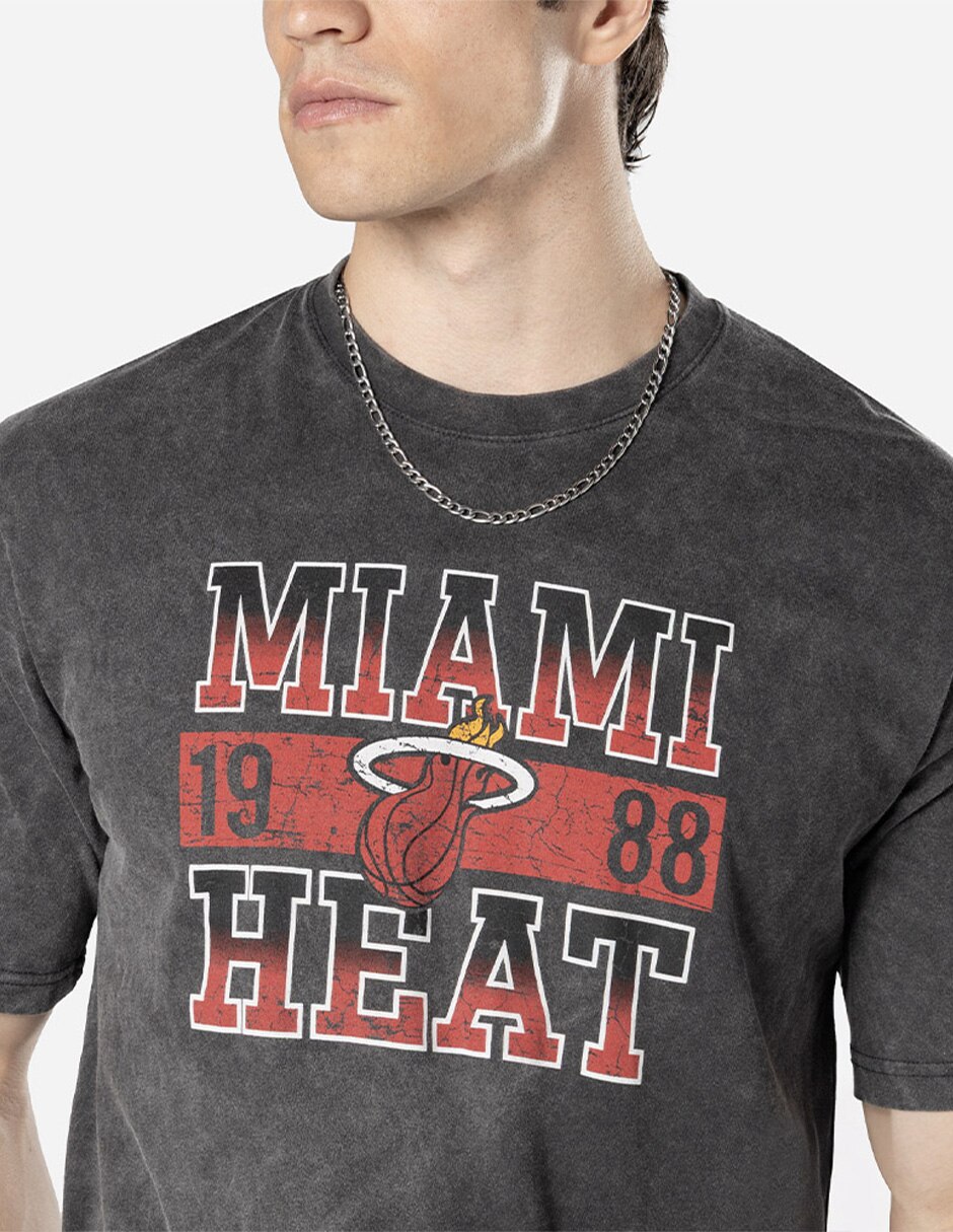Playera deportiva para básquetbol Miami Heats de adulto 3