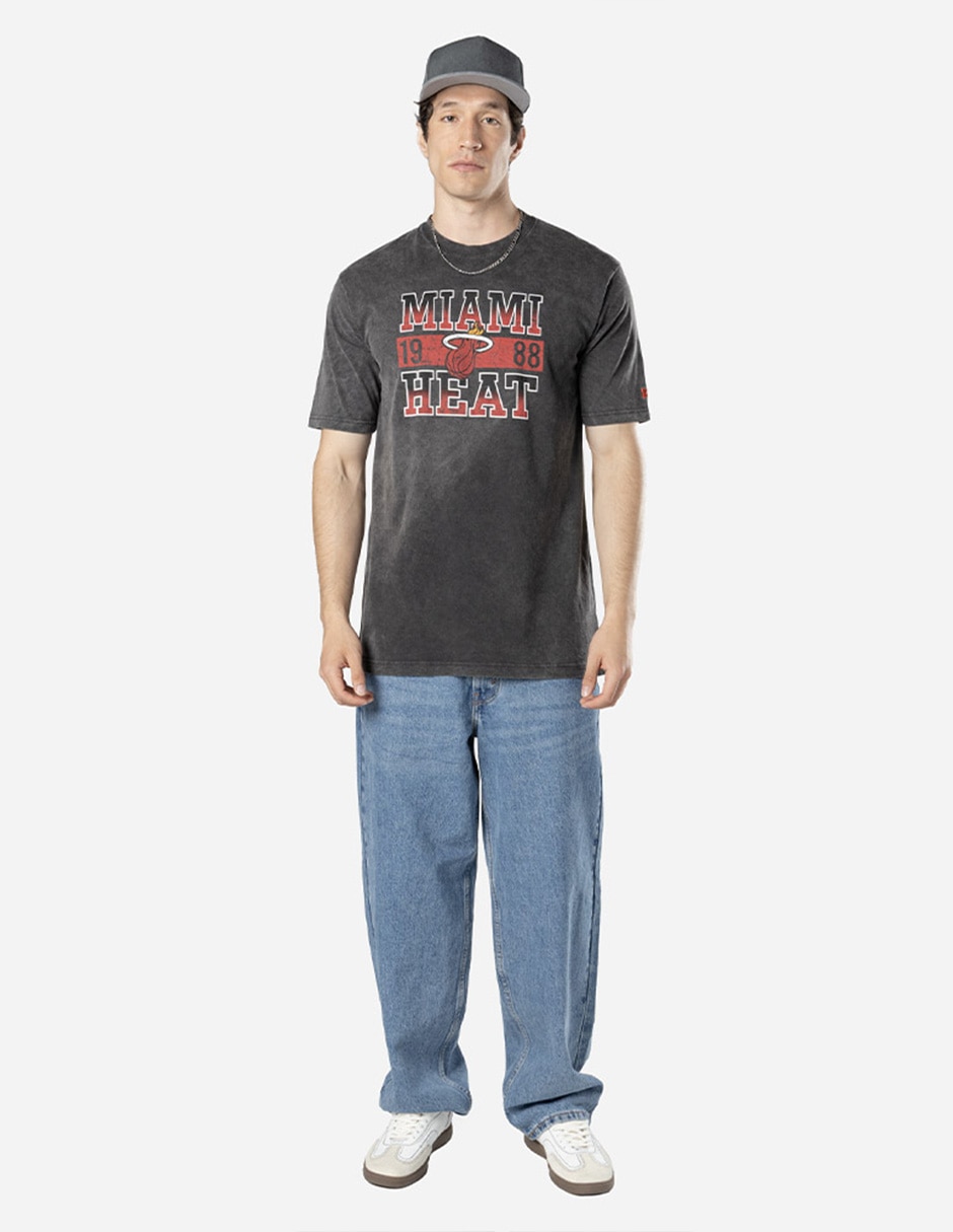 Playera deportiva para básquetbol Miami Heats de adulto 4