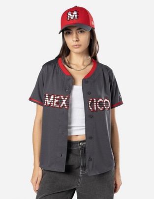 Jersey de Diablos Rojos del México cuarto equipo para mujer Jersey de Diablos Rojos del México cuarto equipo para mujer