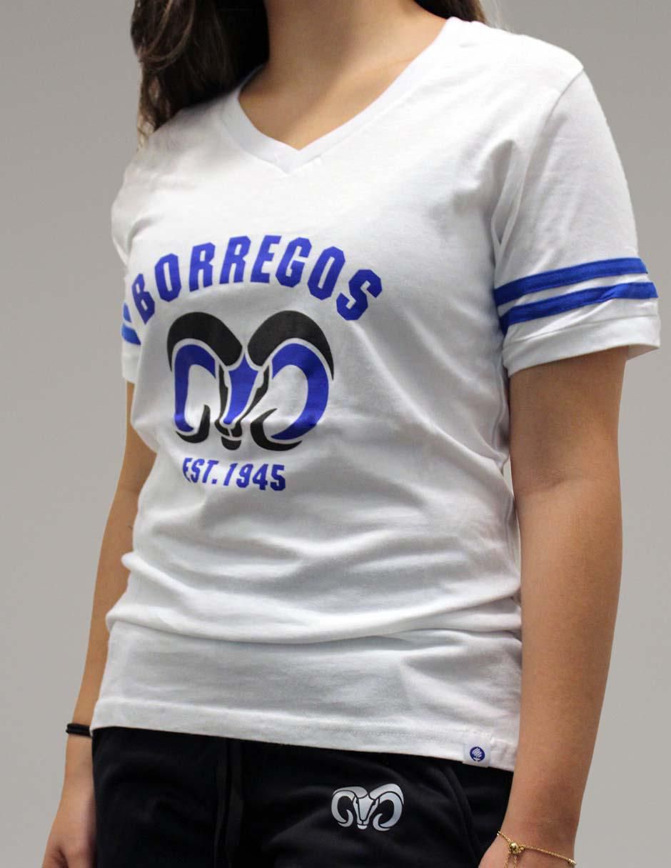 Playera deportiva para casual Borregos de mujer