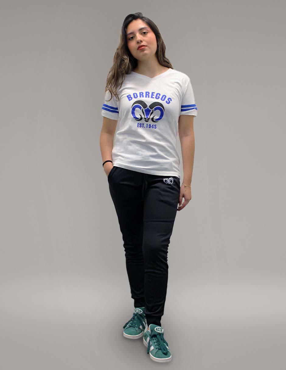 Playera deportiva para casual Borregos de mujer