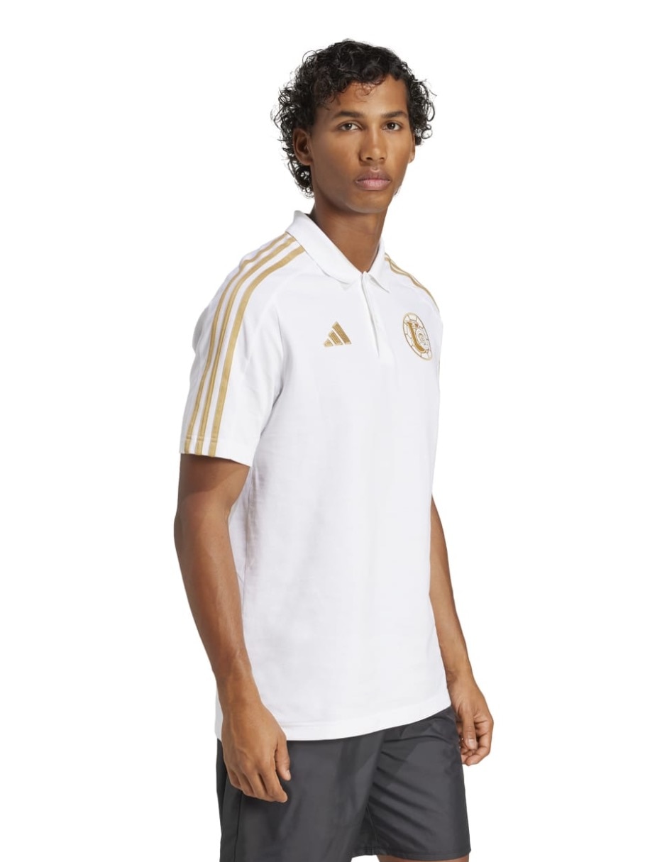Playera tipo polo fútbol Adidas para hombre