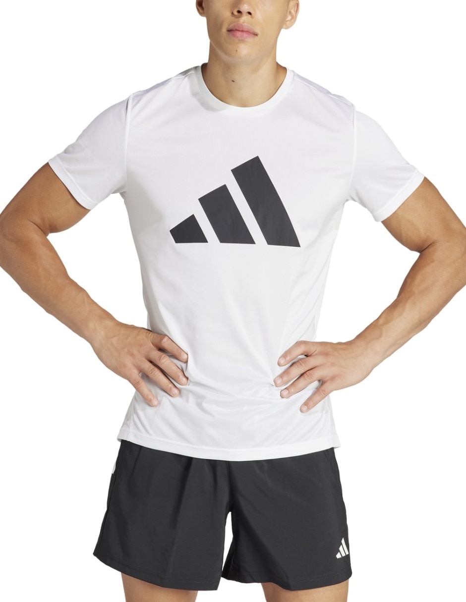 Playera deportiva para correr Adidas de hombre