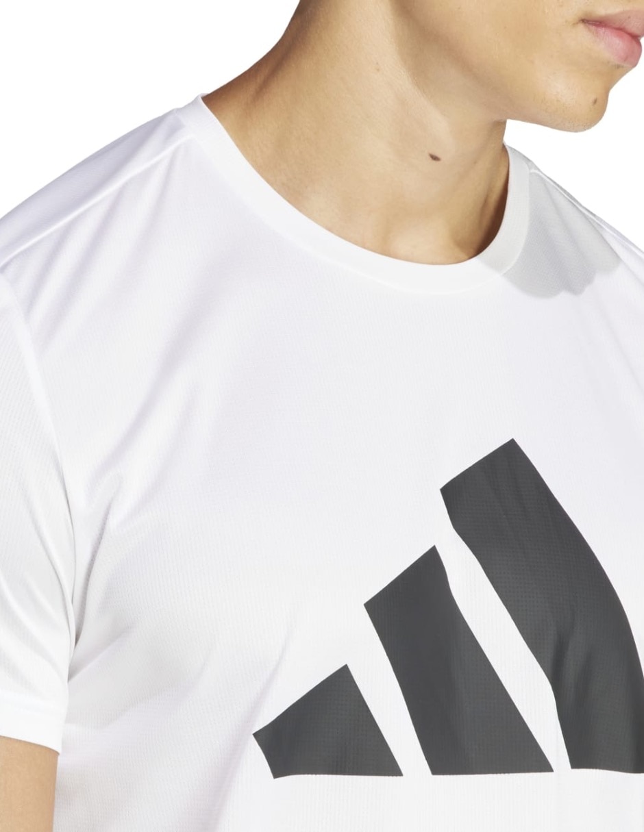 Playera deportiva para correr Adidas de hombre