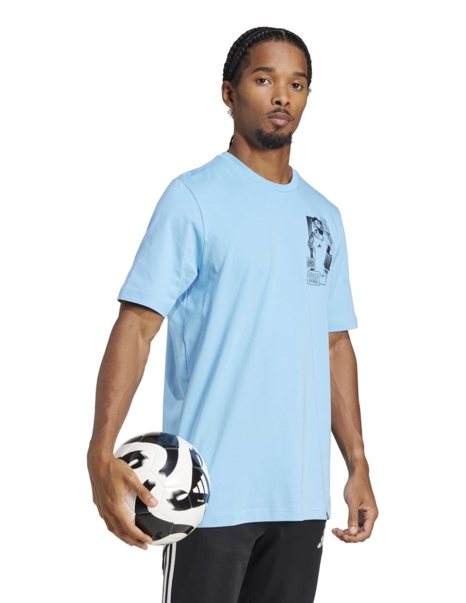 Playera deportiva para fútbol de hombre