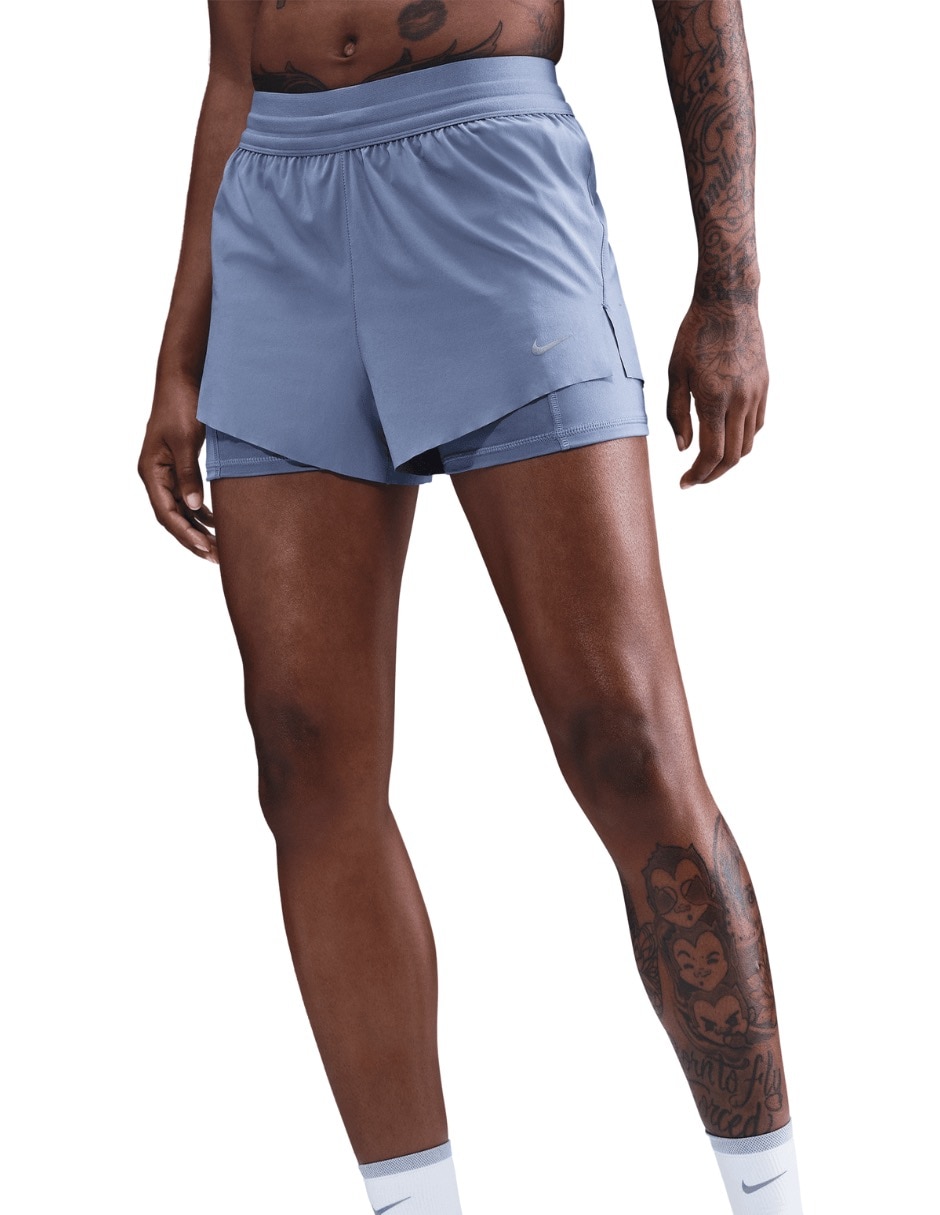 Short efecto doble prenda Nike Swift para correr mujer