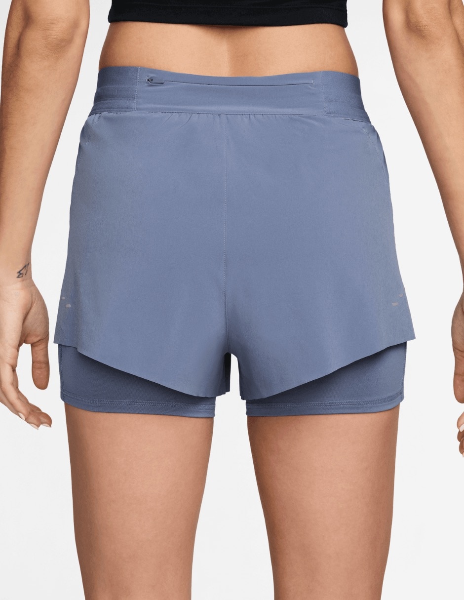 Short efecto doble prenda Nike Swift para correr mujer