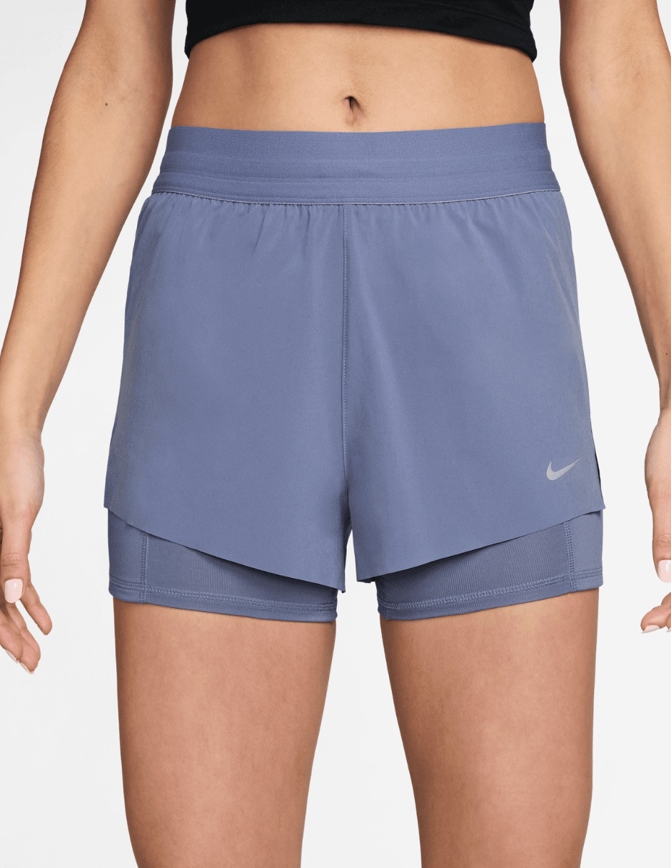 Short efecto doble prenda Nike Swift para correr mujer
