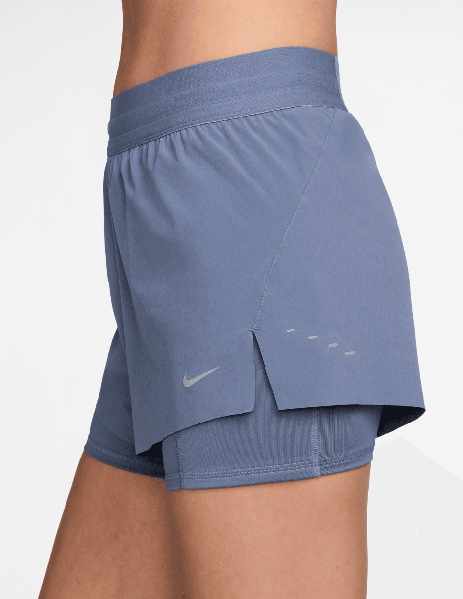 Short efecto doble prenda Nike Swift para correr mujer