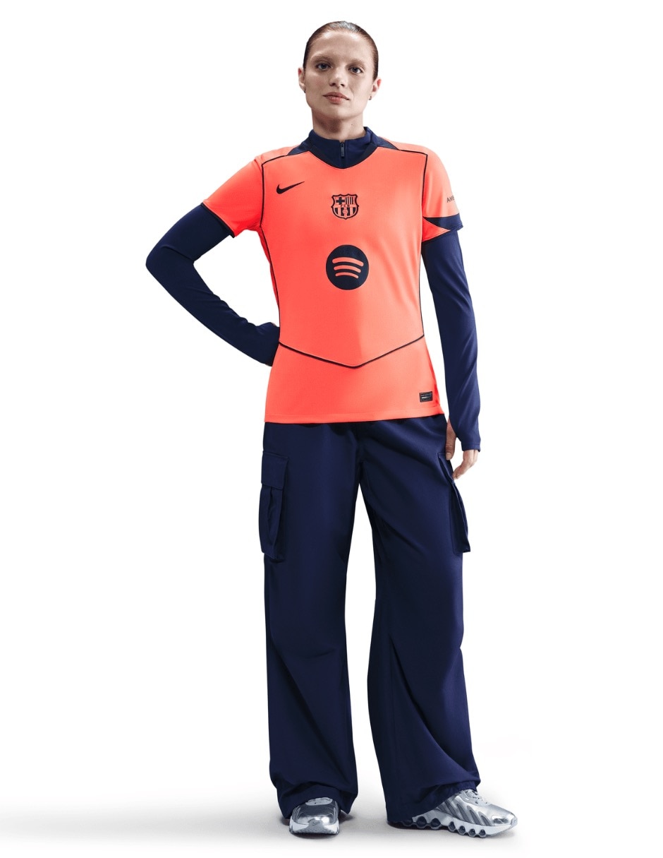 Playera deportiva para fútbol Nike Fútbol Club Barcelona de mujer