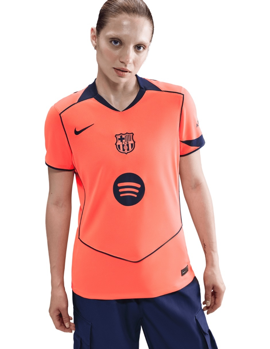 Playera deportiva para fútbol Nike Fútbol Club Barcelona de mujer