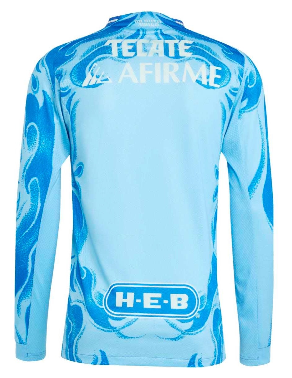 Jersey de Tigres UANL visitante authentic de manga larga para hombre 3