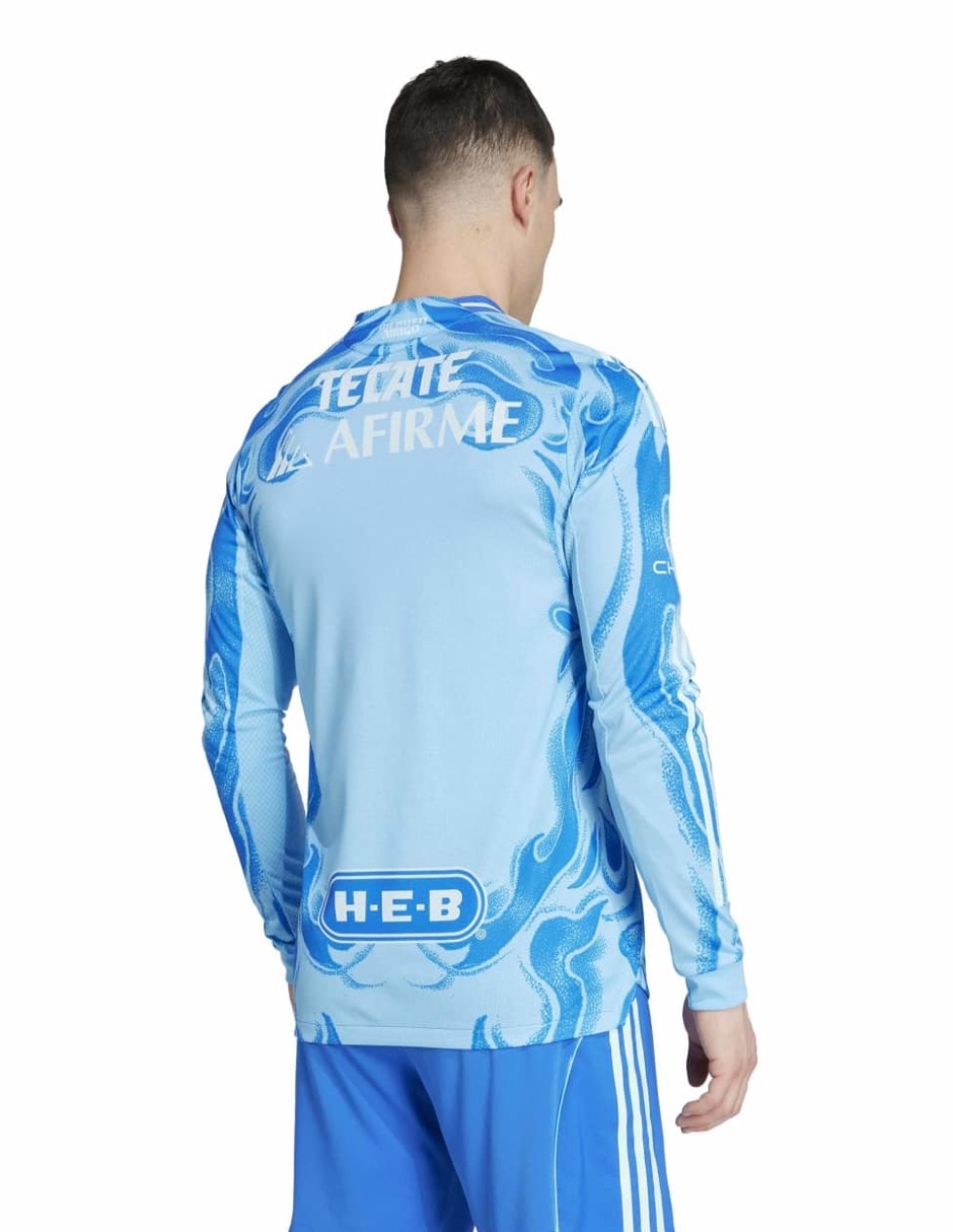 Jersey de Tigres UANL visitante authentic de manga larga para hombre 4