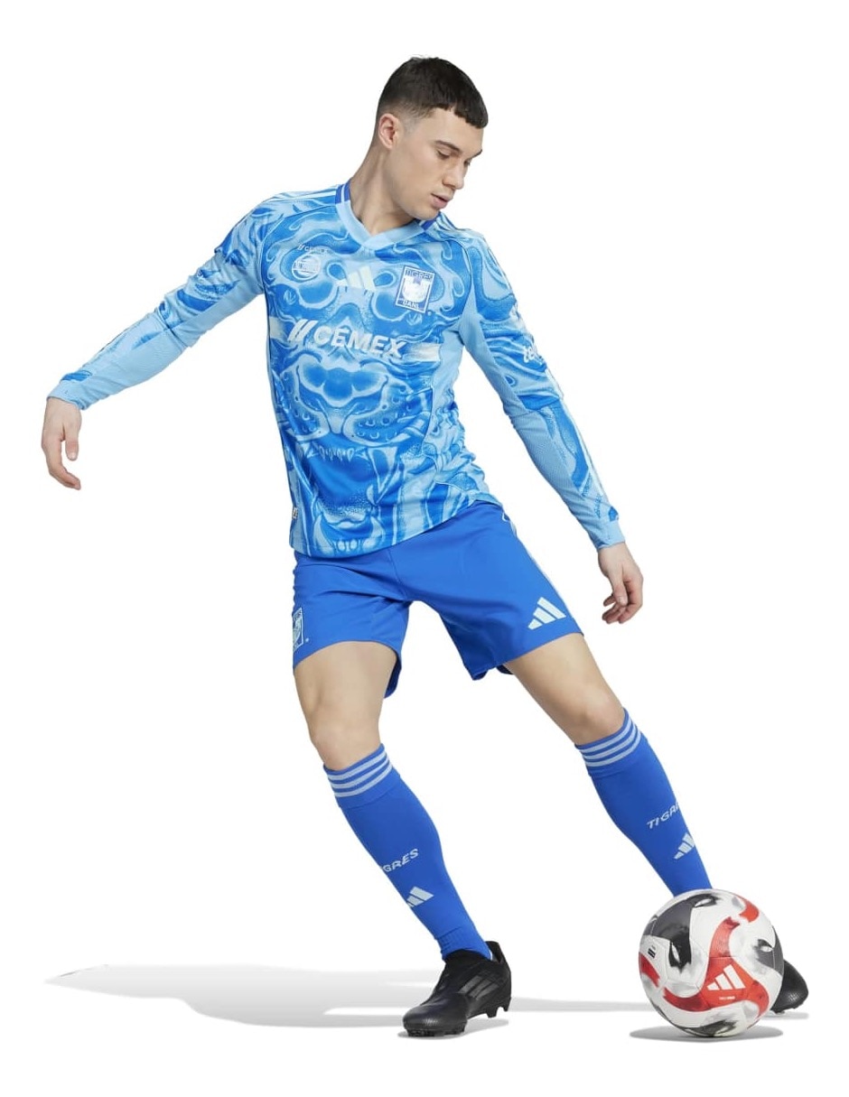 Jersey de Tigres UANL visitante authentic de manga larga para hombre 5
