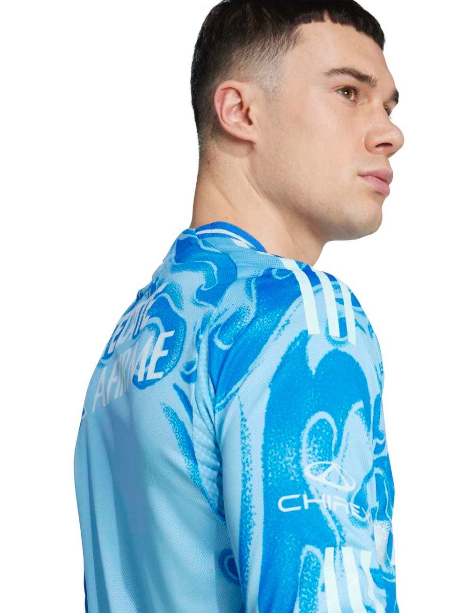 Jersey de Tigres UANL visitante authentic de manga larga para hombre 6
