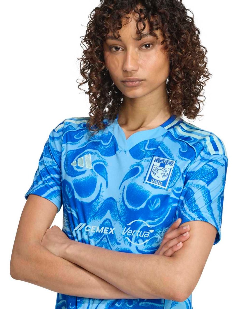 Jersey de  Tigres UANL visitante manga corta Adidas  para mujer