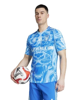 Jersey de Tigres UANL visitante authentic manga corta para hombre