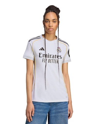 Jersey de Real Madrid club de fútbol local de manga corta para mujer Jersey de Real Madrid club de fútbol local de manga corta para mujer
