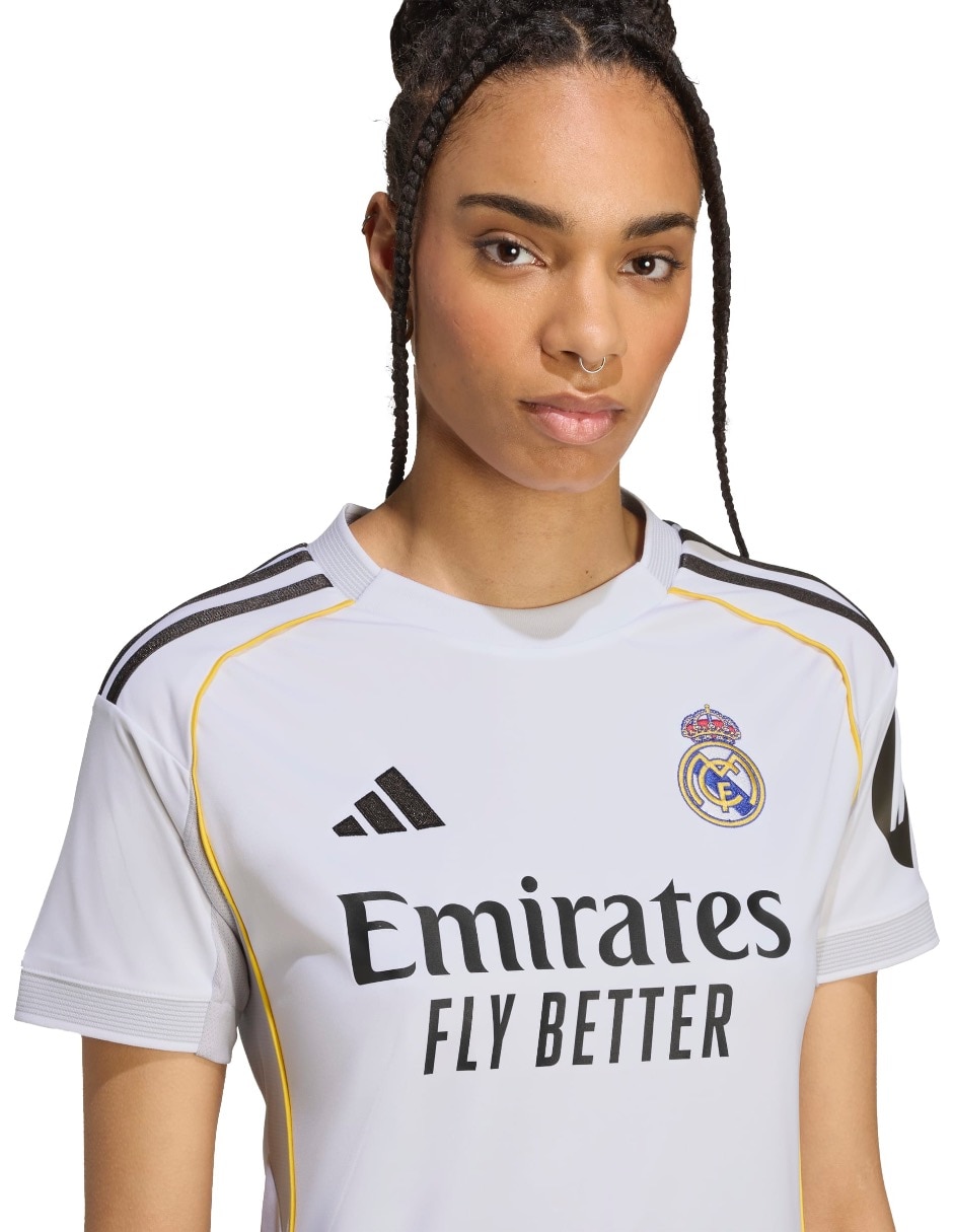 Jersey de Real Madrid club de fútbol local de manga corta adidas para mujer
