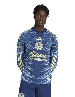 Jersey de Club América visitante authentic manga larga para hombre Jersey de Club América visitante authentic manga larga para hombre