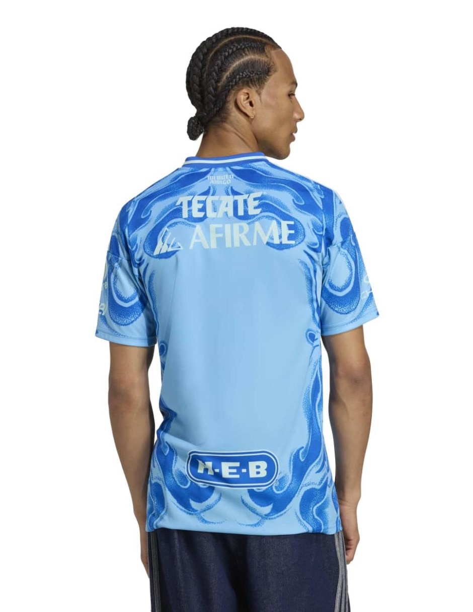 Jersey de Tigres UANL visitante manga corta Adidas para hombre